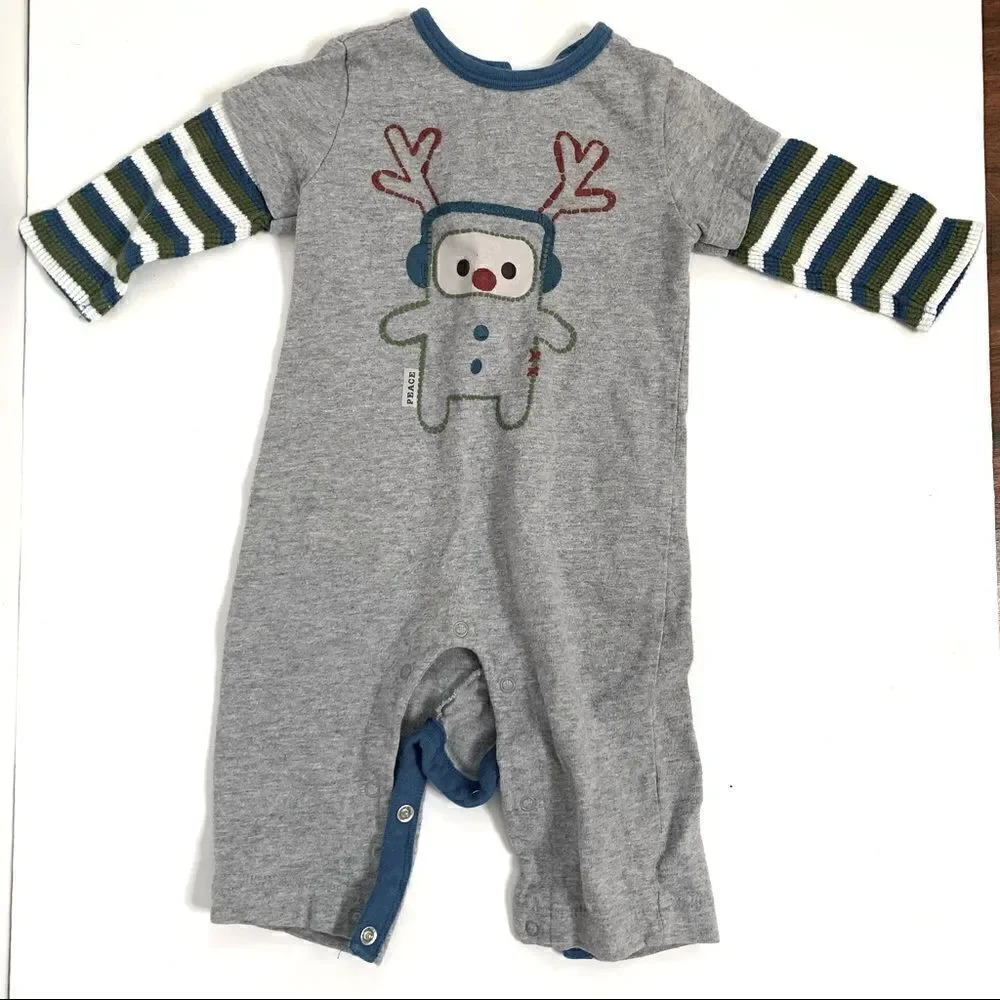 💕3 for 15💕 Old Navy Reindeer Romper Onesie 3-6 M